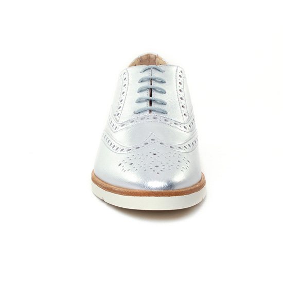 derbies gris argent mode femme printemps été - Photo Produit 6