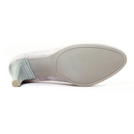 escarpins gris argent blanc mode femme printemps été - Photo Produit 5