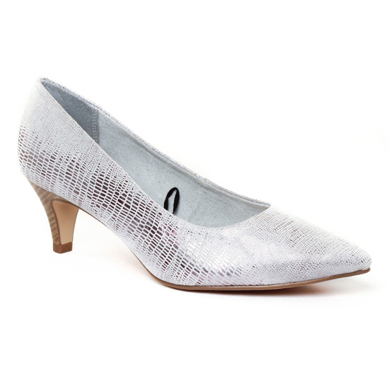 Escarpins Tamaris 22415 Silver, vue principale de la chaussure femme