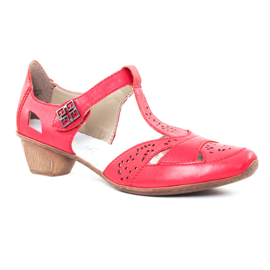 Escarpins Rieker 49798 Rosso, vue principale de la chaussure femme