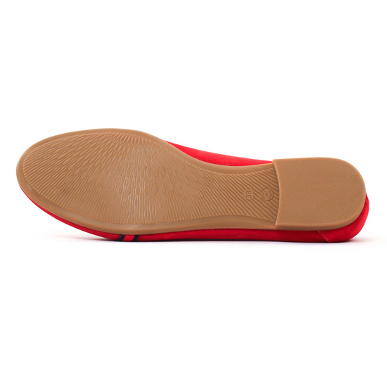 mocassins rouge mode femme printemps été - Photo Produit 5