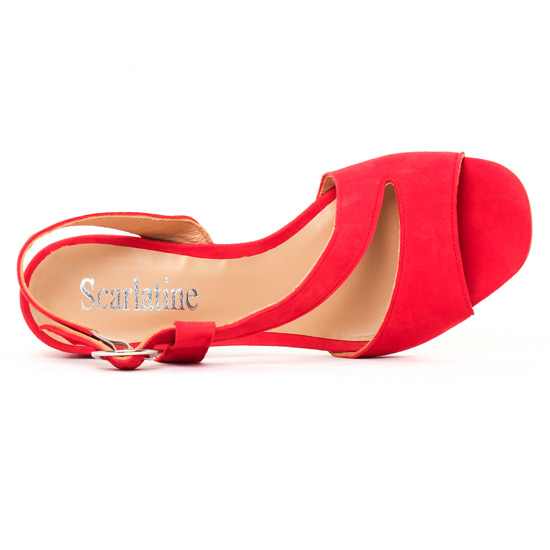 nu-pieds talon rouge mode femme printemps été - Photo Produit 4