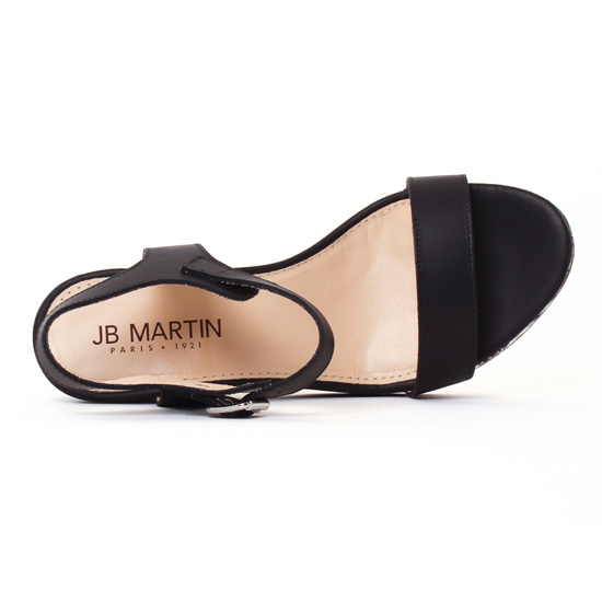 nu-pieds talons hauts noir mode femme printemps été - Photo Produit 4