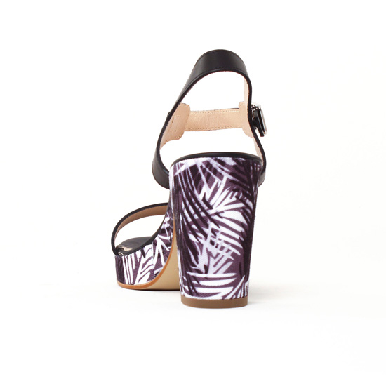 nu-pieds talons hauts noir mode femme printemps été - Photo Produit 7
