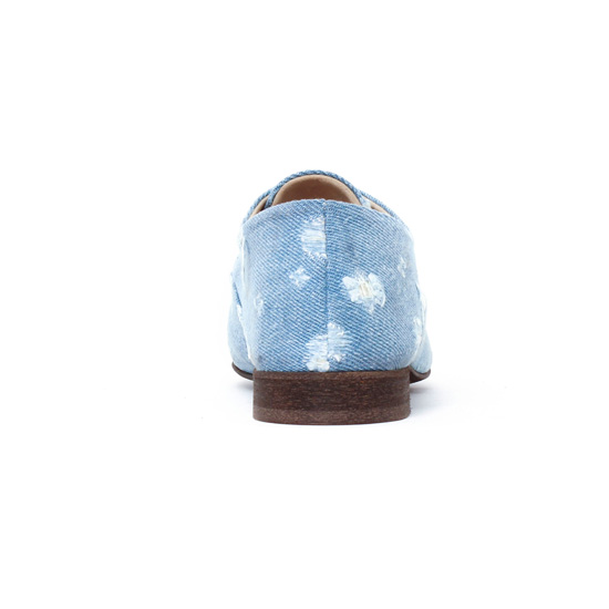 richelieus bleu blanc mode femme printemps été - Photo Produit 7