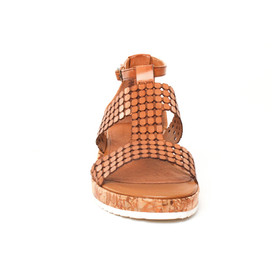 sandales compensées marron mode femme printemps été - Photo Produit 6
