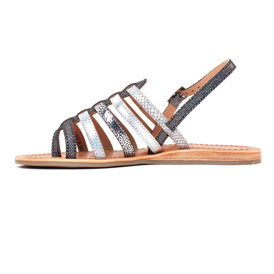 sandales gris argent mode femme printemps été - Photo Produit 3