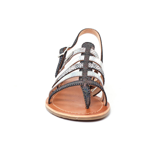 sandales gris argent mode femme printemps été - Photo Produit 6