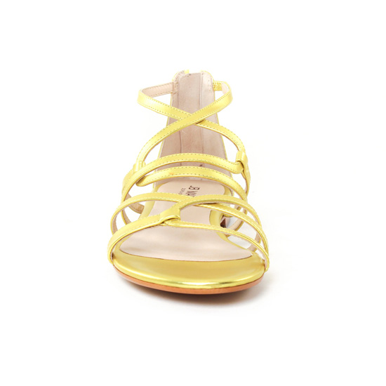 sandales jaune doré mode femme printemps été - Photo Produit 6