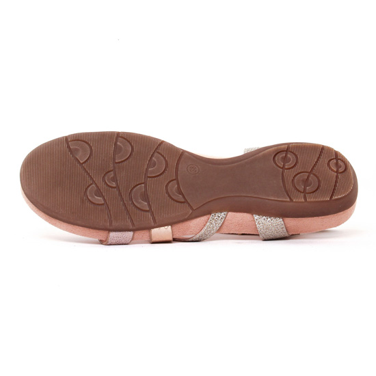 sandales rose doré mode femme printemps été - Photo Produit 5