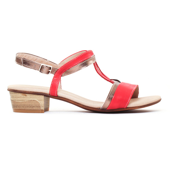 sandales rouge mode femme printemps été - Photo Produit 2