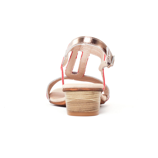 sandales rouge mode femme printemps été - Photo Produit 7