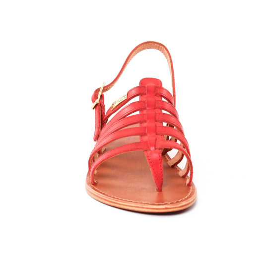 sandales rouge mode femme printemps été - Photo Produit 6