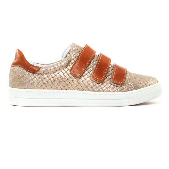 tennis marron doré mode femme printemps été - Photo Produit 2
