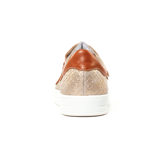 tennis marron doré mode femme printemps été - Photo Produit 7