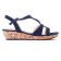 sandales compensées bleu marine mode femme printemps été vue 2
