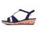 sandales compensées bleu marine mode femme printemps été vue 3