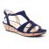 sandales compensées bleu marine mode femme printemps été vue 1