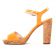 nu-pieds talon orange mode femme printemps été vue 3
