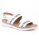 sandales blanc argent mode femme printemps été vue 1