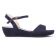 sandales compensées bleu marine mode femme printemps été vue 2