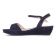 sandales compensées bleu marine mode femme printemps été vue 3