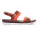 sandales marron orange mode femme printemps été vue 2