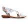 sandales gris argent mode femme printemps été vue 2