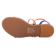 sandales marron bleu mode femme printemps été vue 5