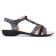 sandales noir gris argent mode femme printemps été vue 2
