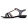 sandales noir gris argent mode femme printemps été vue 3