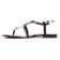 sandales noir gris blanc mode femme printemps été vue 3