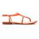 sandales orange marron mode femme printemps été vue 2