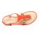 sandales orange marron mode femme printemps été vue 4