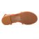 sandales orange marron mode femme printemps été vue 5