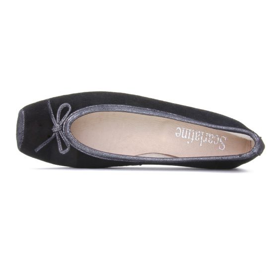 ballerines noir argent mode femme printemps été - Photo Produit 4