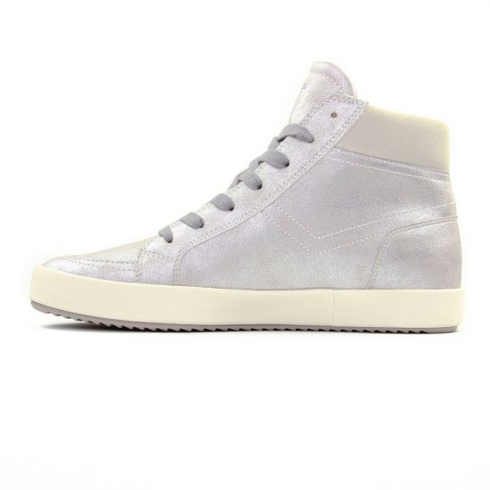 baskets mode gris argent mode femme printemps été - Photo Produit 3