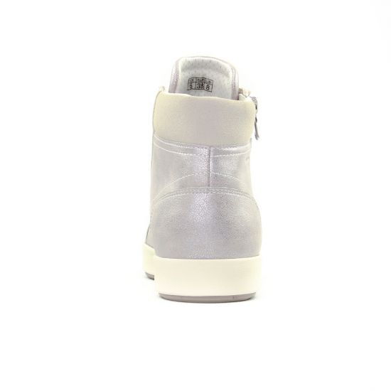 baskets mode gris argent mode femme printemps été - Photo Produit 7