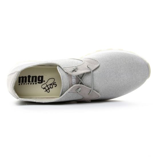 baskets mode gris argent mode femme printemps été - Photo Produit 4