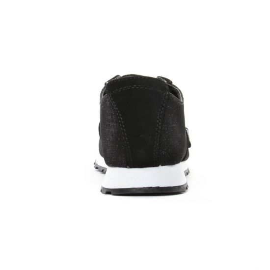 baskets mode noir argent mode femme printemps été - Photo Produit 7