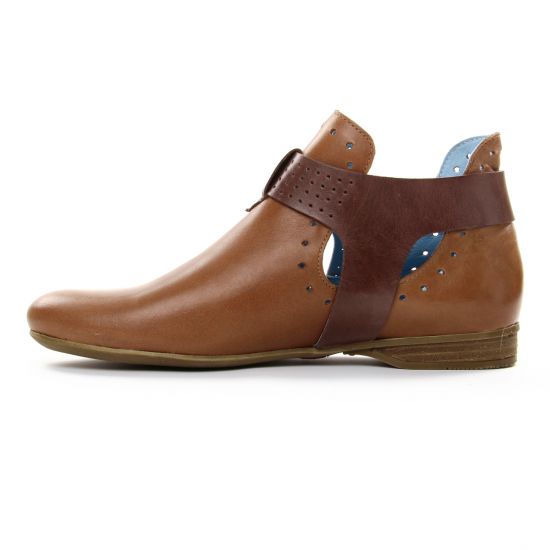 boots marron mode femme printemps été - Photo Produit 3