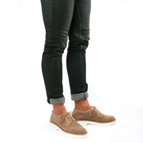 derbies beige mode femme printemps été - Photo Produit 8