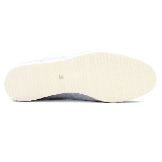 derbys compensées blanc argent mode femme printemps été - Photo Produit 5