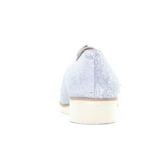 derbys compensées blanc argent mode femme printemps été - Photo Produit 7
