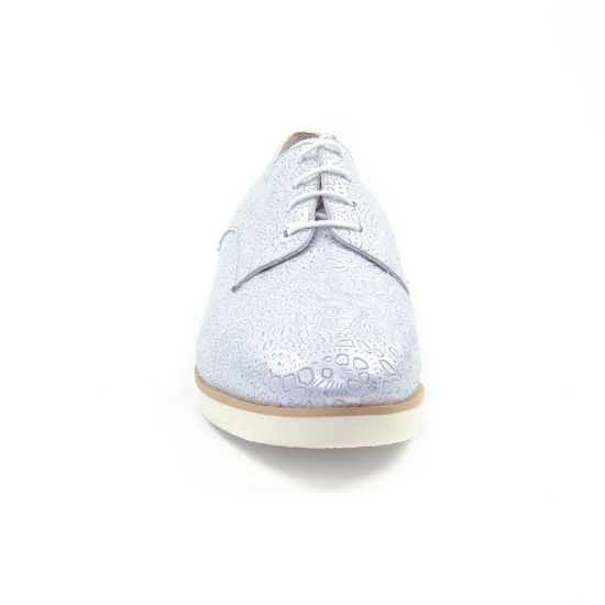 derbys compensées blanc argent mode femme printemps été - Photo Produit 6
