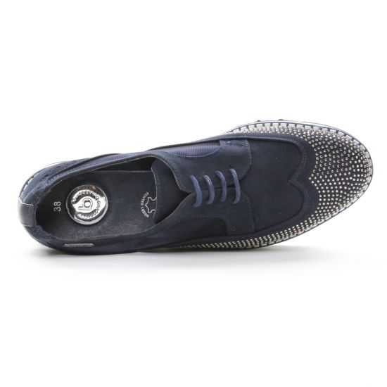 derbys compensées bleu marine mode femme printemps été - Photo Produit 4