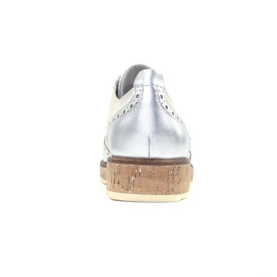 derbys compensées gris argent mode femme printemps été - Photo Produit 6