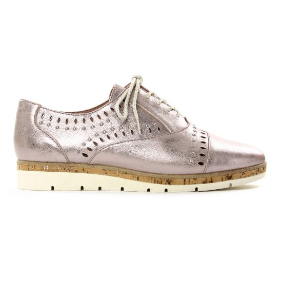 derbys compensées mauve mode femme printemps été - Photo Produit 2