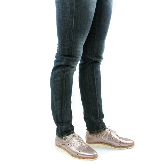derbys compensées mauve mode femme printemps été - Photo Produit 8