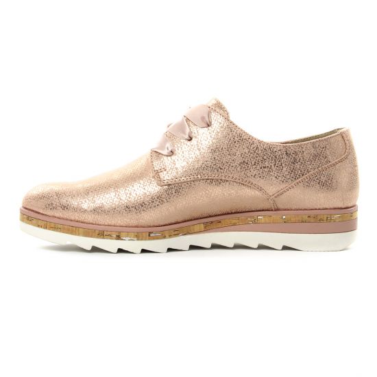 derbys compensées rose doré mode femme printemps été - Photo Produit 3